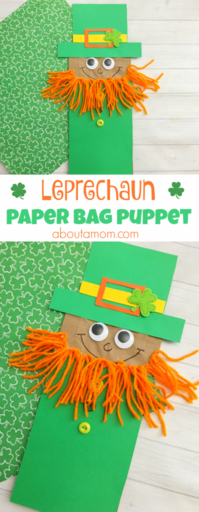 Leprechaun Paper Bag Puppet 398x1024 1
