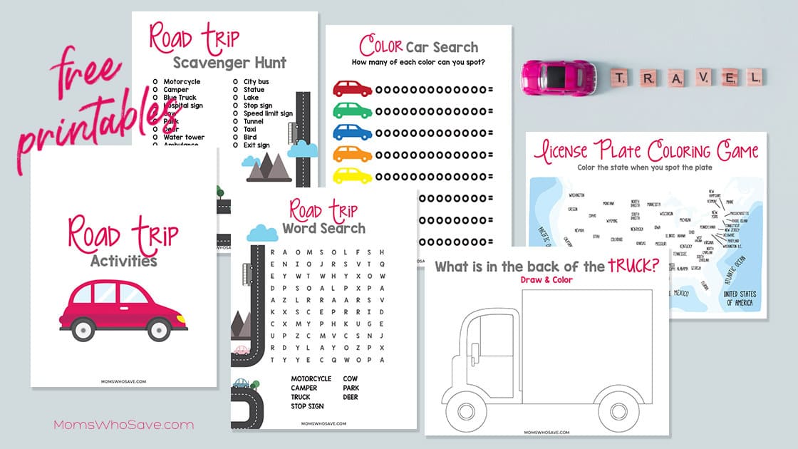 Looking For Road Trip Activities For Kids? Pick Up These Free Printable  Travel Games
