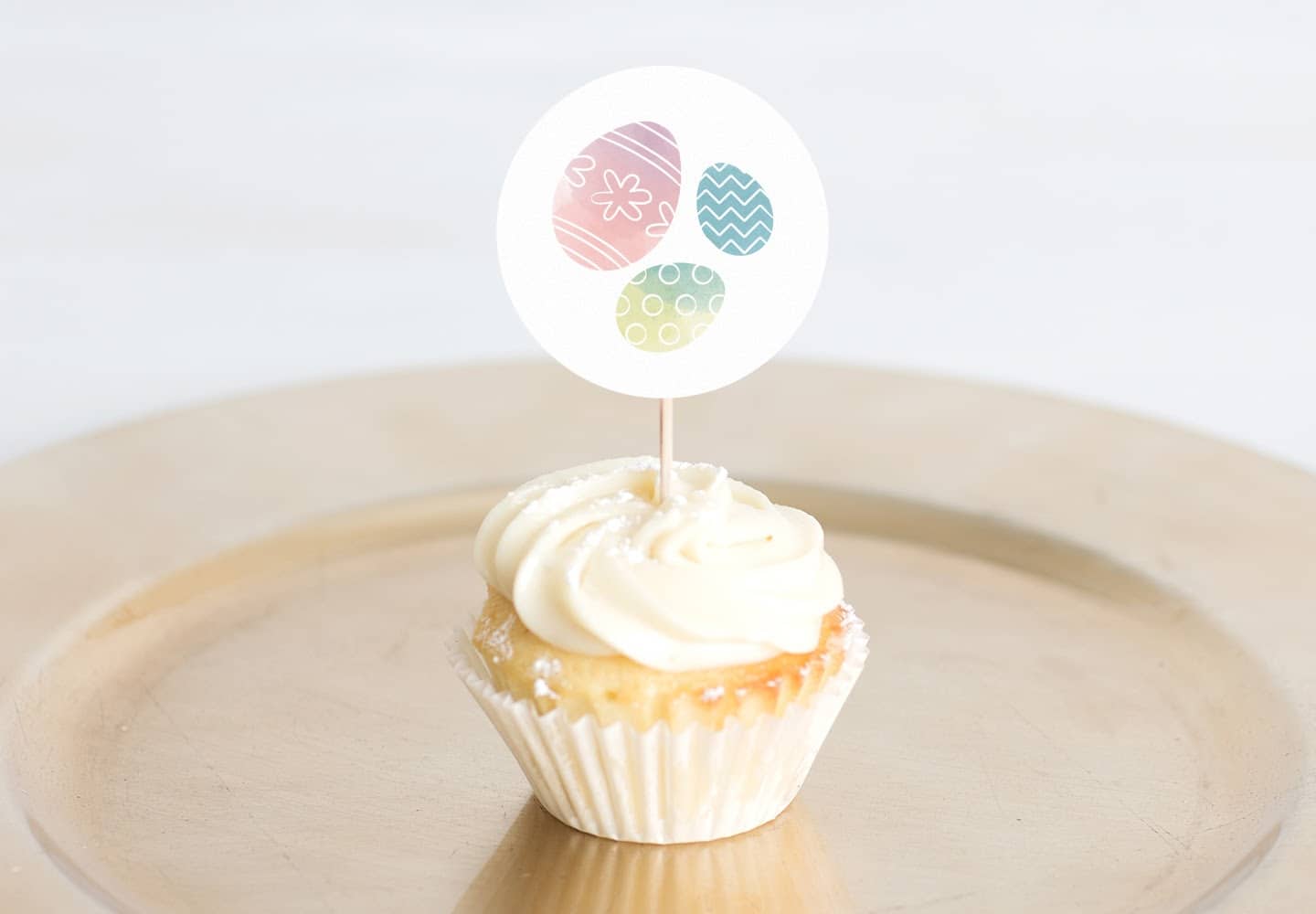 printable easter cupcake toppers