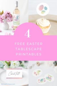 easter tablescape printables