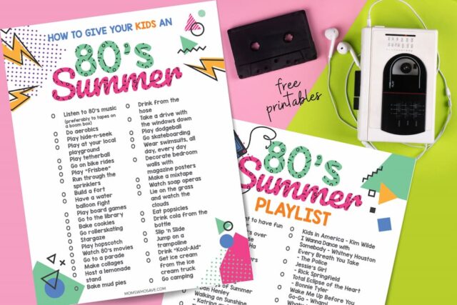 The Ultimate 80s Playlist + How To Have An 80s Summer (Free Printable ...
