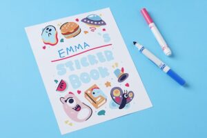 how to make a DIY sticker book