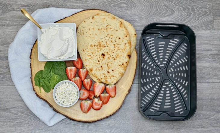 Naan Pizza in the Air Fryer
