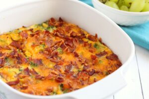 Keto Egg Casserole with Bacon