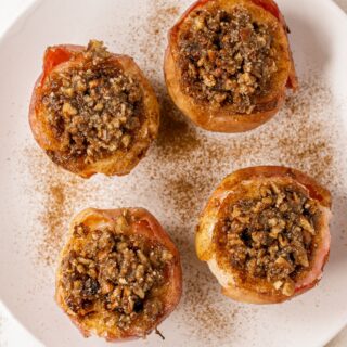 Air Fryer Baked Apples With Pecan Filling
