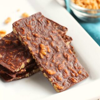 Easy Keto Chocolate Crunch Bars Recipe (Vegan)
