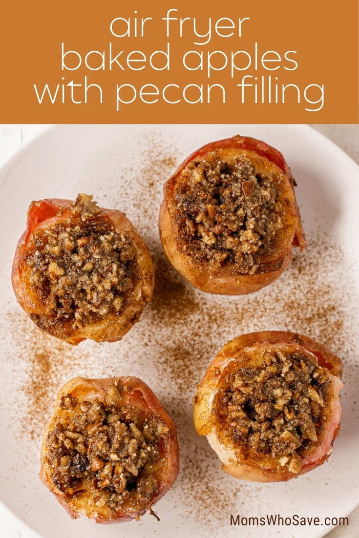 Air Fryer Baked Apples With Pecan Filling