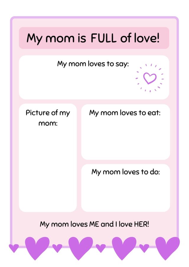 Free Printable Activities for Mother's Day