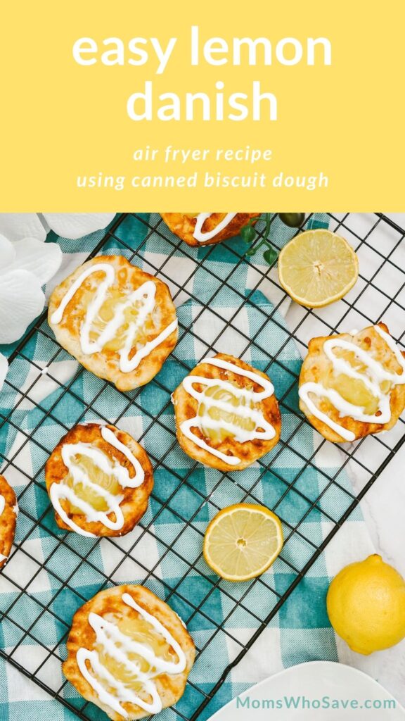 Canned Biscuit Danish With Lemon (Air Fryer Recipe)