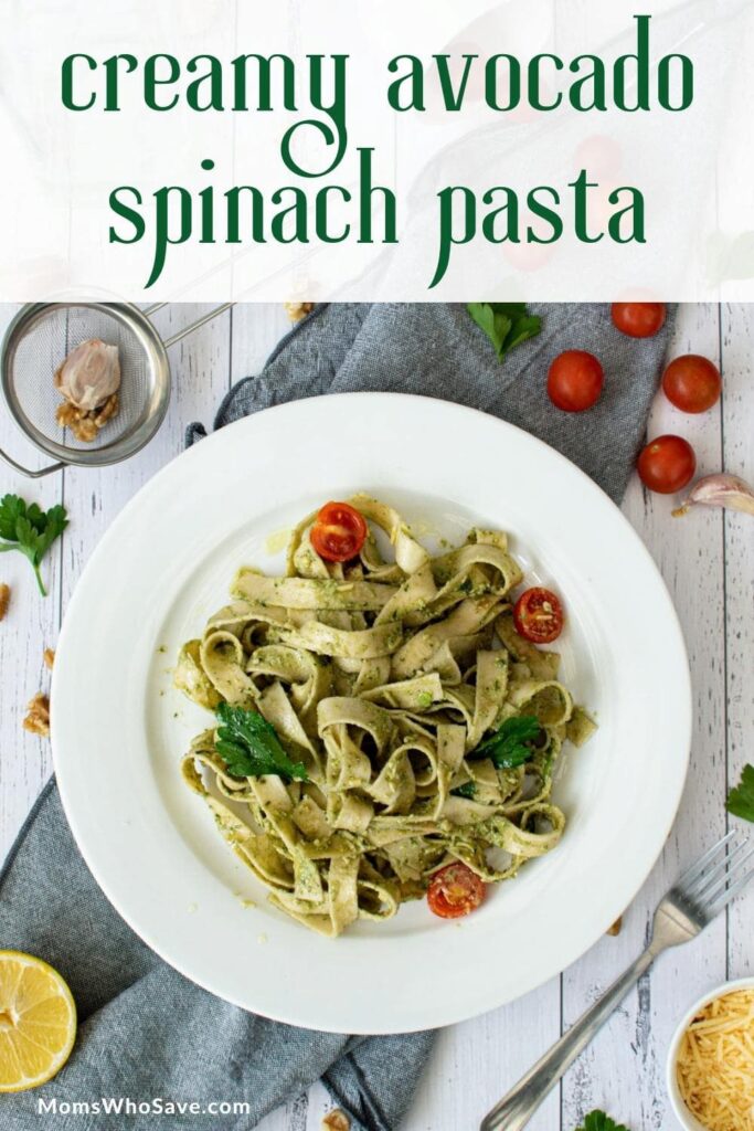 Creamy Avocado Spinach Pasta Recipe