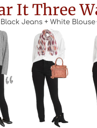 black jeans white shirt outfit