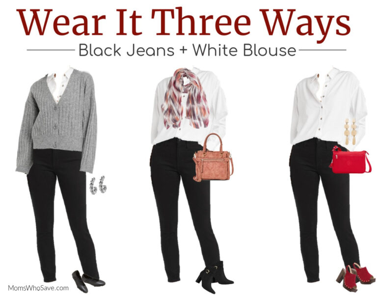 The Black Jeans White Shirt Outfit: 3 Easy Ways To Style It ...
