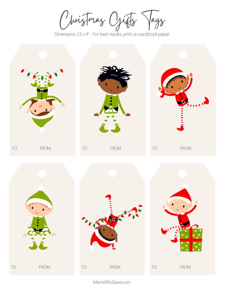 Festive (and Free) Printable Holiday Gift Tags
