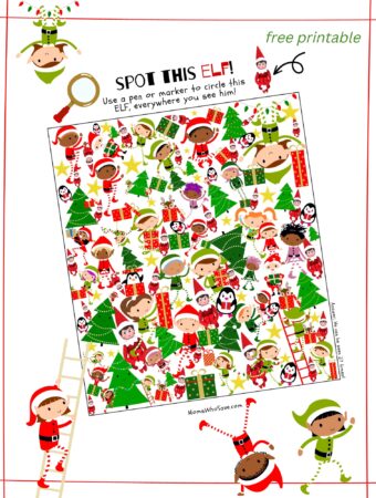 spot the elf i spy printable