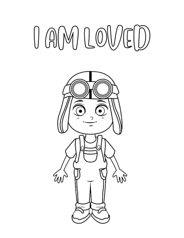 Words of Affirmation for Kids Coloring Pages