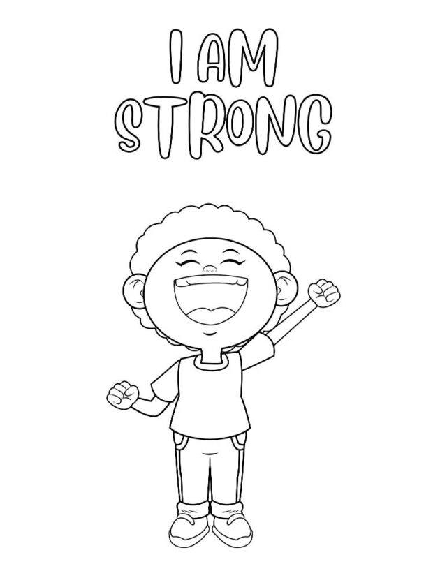 Words of Affirmation for Kids Coloring Pages