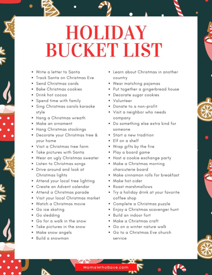 Holiday Bucket List Ideas