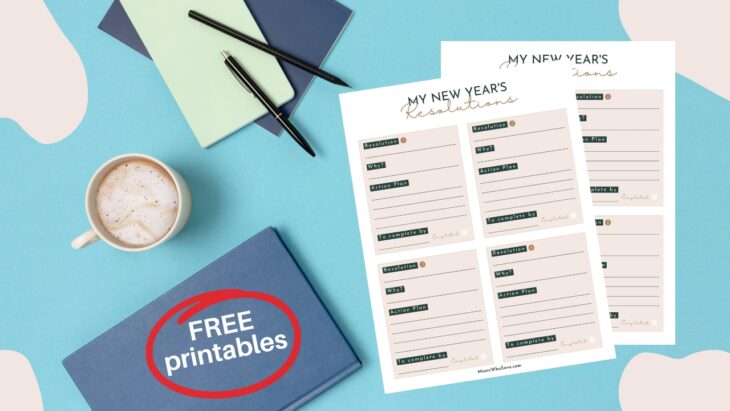 Free New Year's Resolutions Printables 