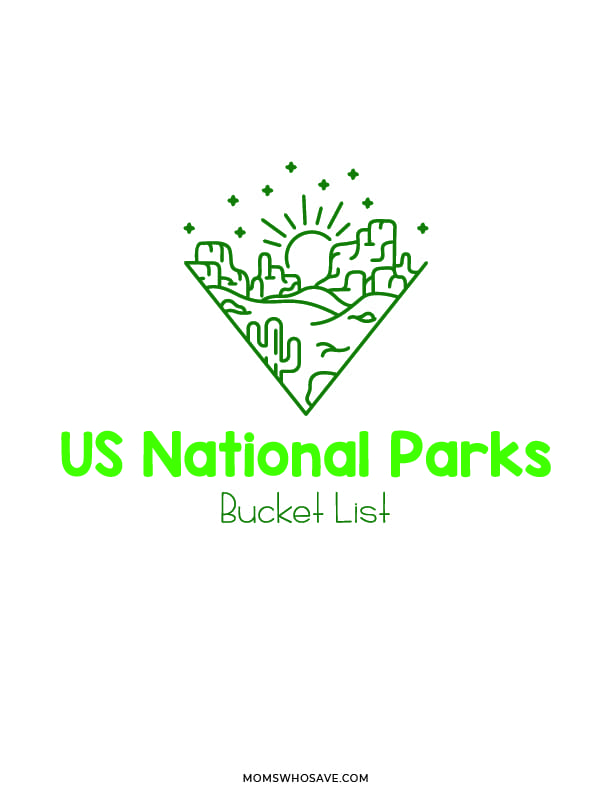 US National Parks Checklist & Printable Bucket List