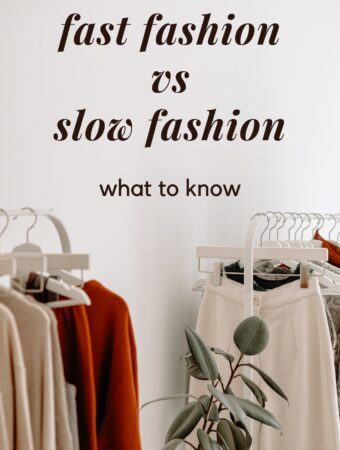 fast fashion vs slow fashion pin