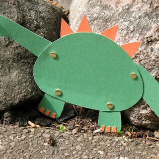 32 Fun DIY Ideas for a Dinosaur-Themed Birthday Party 18 Image for Movable Dinosaur Craft