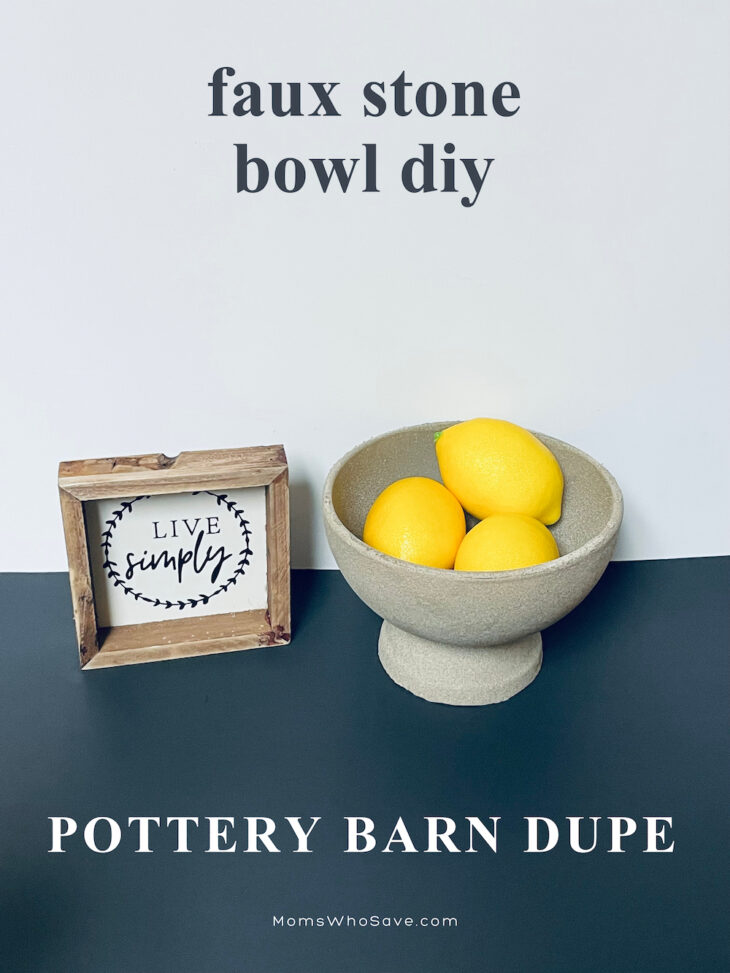 Pottery Barn Dupe: Faux Stone Bowl