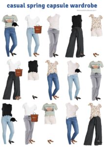 casual spring capsule wardrobe
