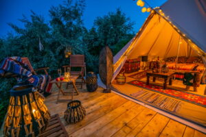 DIY Glamping Ideas + a Free Planner for a Luxurious Camping Experience