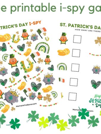 St. Patrick's Day I Spy Game: Free Printable