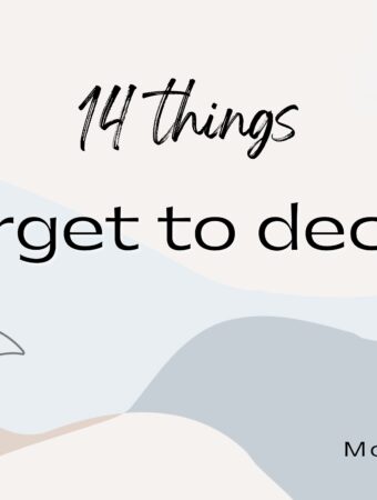 thing we forget to declutter