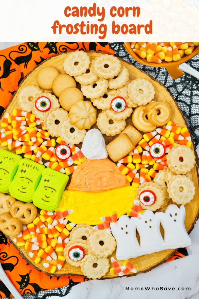candy corn frosting board