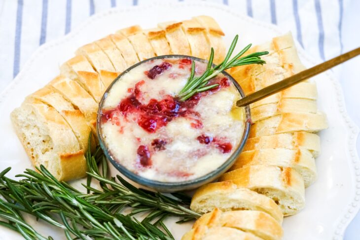 Cranberry Baked Brie Dip