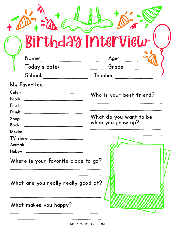 birthday interview questions