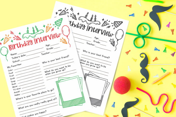 birthday interview questions printable