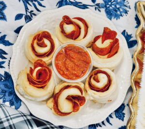 Pizza-Inspired Pepperoni Roses