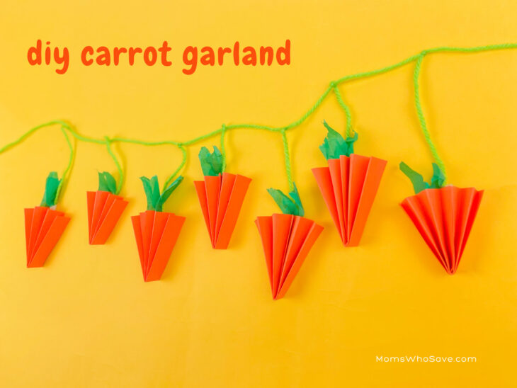 diy carrot garland