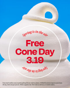 dairy queen free cone day