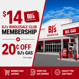 BJs Wholesale Club membership discount