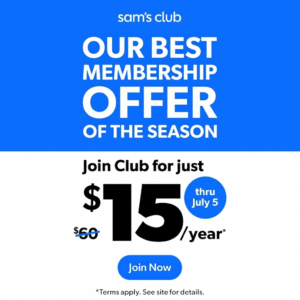 sams club membership discount