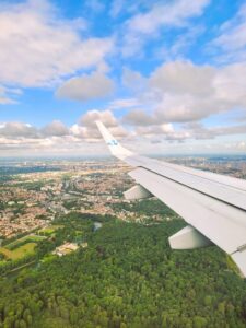 view from airplane window