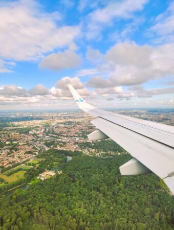 view from airplane window