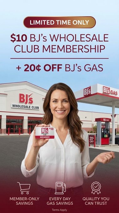 BJ’s Wholesale Club Membership: Join Now for Just $10 a Year 